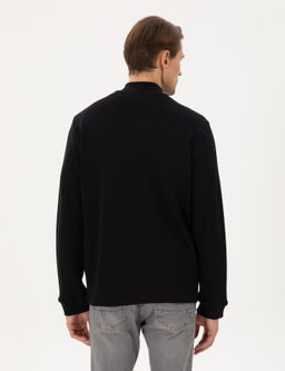 Siyah Regular Fit Sweatshirt - Pierre cardin фото 5