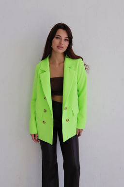 10557 Жакет двубортный неоново-зелёный - Martichelli фото 19