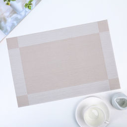 Цена за 12 шт. Салфетка сервировочная на стол Шахматы, 4530 см, цвет бежево-белый