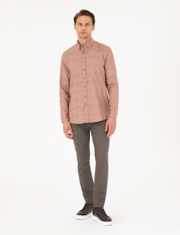 Рубашка Regular Fit оранжевая