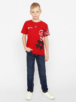 CRB wear / CWJB 63317-26-338 Футболка для мальчика,красный/Ex.Cherubino