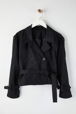 Tas Regular Buyuk Beden Trenckot TWOAW26BM00002 - Trendyolmilla фото 12