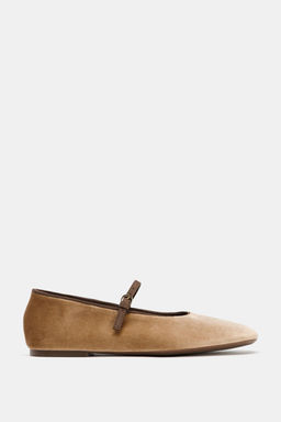 VELVET EFFECT BALLET FLATS - Zara фото 6
