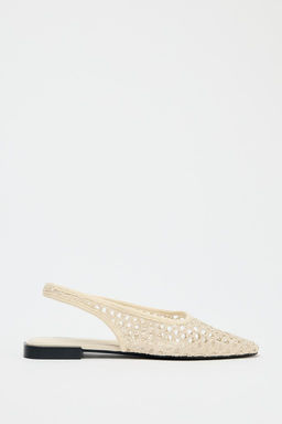 MESH SLINGBACK BALLERINAS - Zara фото 2