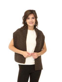 Шарф из шерсти 3789 коричневый