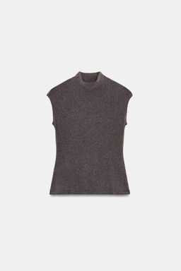 TOP SOFT CUELLO ALTO / marr?n vigor? - Zara фото 5
