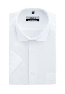 Сорочка мужская короткий рукав GREG 100/109/WHITE_V