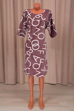 Туника велюровая (01019, бордовый)