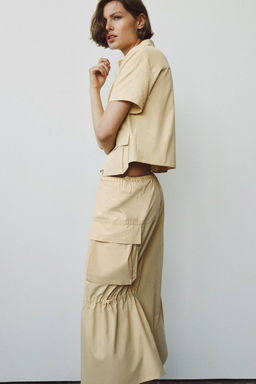 ZW COLLECTION SHIRT WITH POCKETS - Zara фото 6