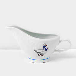 Сервиз столовый Добрушский завод «Гуси», 48 предметов, фарфор, белый