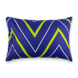 Наволочка Этель Зелёно-синие зигзаги 50х70, поплин, 125 г/м2