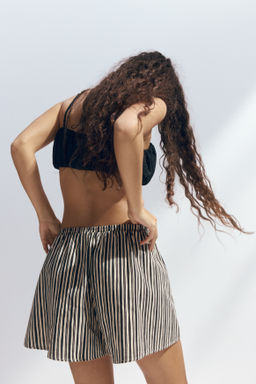 Pantal?n corto en mezcla de lino - H&m фото 6