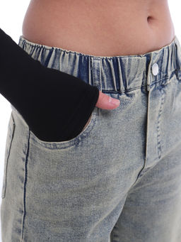 Джинсы-багги для девочек - СИНЯЯ МОДА фото 7