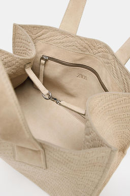 BRAIDED SUEDE SHOPPER - Zara фото 12