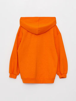Basic Uzun Kollu K?z ?ocuk Hoodie - Waikiki фото 3