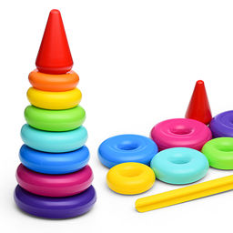 Пирамида "Классика" 25см. 9 деталей (в сетке)