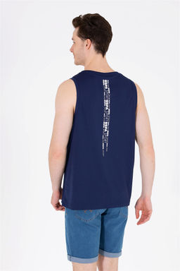Мужская темно-синяя футболка с круглым вырезом - U.s. polo assn фото 12