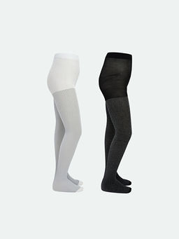 Simli K?z ?ocuk K?lotlu ?orap 2li