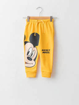 Beli Lastikli Mickey Mouse Bask?l? Erkek Bebek Jogger E?ofman Alt