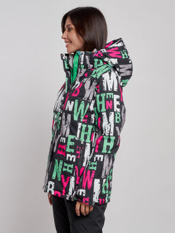 Горнолыжная куртка женская зимняя черного цвета 22302Ch - Chunmai фото 2