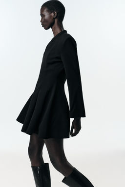 MINI DRESS WITH SHOULDER PADS - Zara фото 4