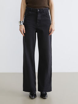 Wideleg Kad?n Jean Pantolon