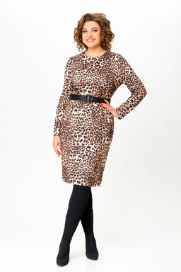 Платье Swallow 786.2 принт леопард