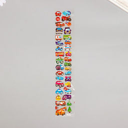 Цена за 2 шт. Наклейка пластик объёмные "Сладкие моменты" с золотой обводкой МИКС 33,5х6 см