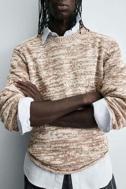 TWISTED YARN TEXTURED SWEATER - Zara фото 5