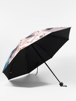 Зонт механический Вдохновение, эпонж, 4 сложения, 8 спиц, R=48/55 см, d=96 см, МИКС
