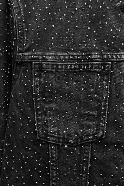 SEQUINNED DENIM JACKET ZW COLLECTION - Zara фото 8