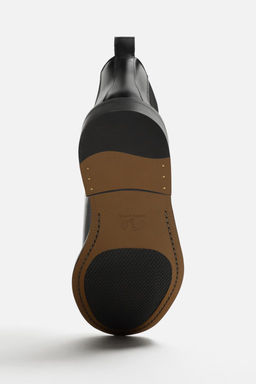 LEATHER ANKLE BOOTS - Zara фото 8