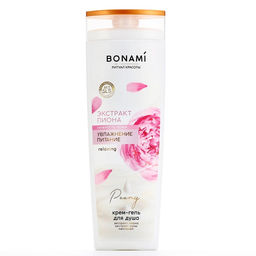 Гель для душа женский с пантенолом, 400 мл, аромат пиона и розы, BONAMI