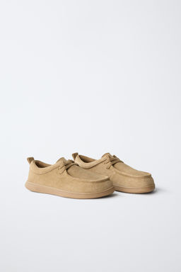 N?UTICO CORDONES PIEL BAREFOOT / Marr?n - Zara фото 2