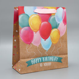 Пакет крафтовый вертикальный HB to you, ML 23 27 11.5 см - Дарите счастье фото 3