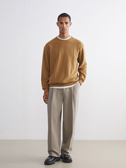 Bisiklet Yaka Erkek Sweatshirt
