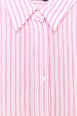 OVERSIZE STRIPED SHIRT - Zara фото 6