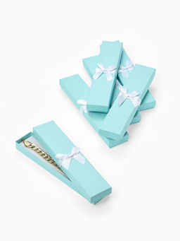 Набор подарочных коробочек 6 шт. под браслет/цепочку/часы «Тиффани», 21×4, бирюзов(3593349)   109799