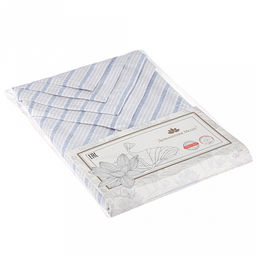 Набор салфеток сервировочных 4шт "Марина Дор" полоса, р-р 42х42см, рогожка, хлопок "Премиум" 186г/м2, упаковка классическая 28х41см, "Домашняя мода" (Россия)