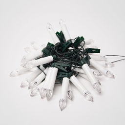 ULD-S0600-030/SGA WARM WHITE IP20 CANDLES Гирлянда светодиодная Свечки, 6м. 30 светодиодов. Теплый белый свет. Постоянное свечение. Провод зеленый. ТМ Uniel - Volpe фото 4