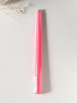 Цена за 2 шт. Свеча античная 25 см, 58 гр, 7 ч, цв. розовый