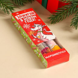 Маршмеллоу-стик Зажигай в Новом году, вкус: клубника и манго, 10 г ( 2 шт. х 5 г). - Simaland фото 5
