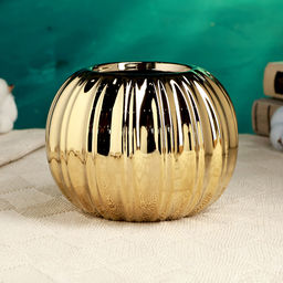 Кашпо «Лоис» золотое, 15×15×11 см