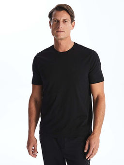 Bisiklet Yaka Penye Erkek Ti??rt