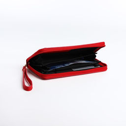 Кошелёк на молнии, цвет тёмно-красный - Simaland фото 4