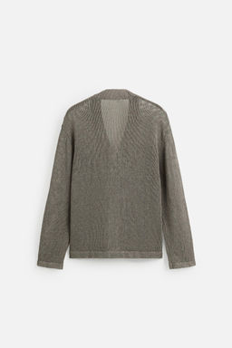 OPEN-KNIT TEXTURED CARDIGAN - Zara фото 8