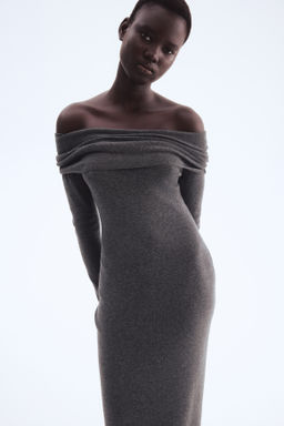 Vestido off-the-shoulder - H&m фото 7