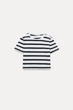 CROPPED STRETCH T-SHIRT - Zara фото 24