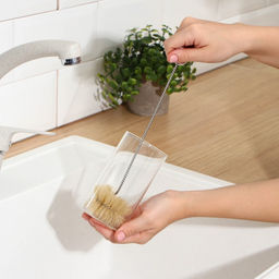 Ёршик для банок Доляна, 25.55.5 см, натуральная щетина  фото 3