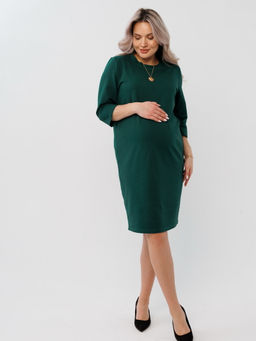 Платье женское П-145 (футер с лайкрой) Оливковая